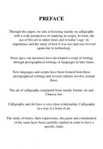 research paper samples calligraphy research thesis