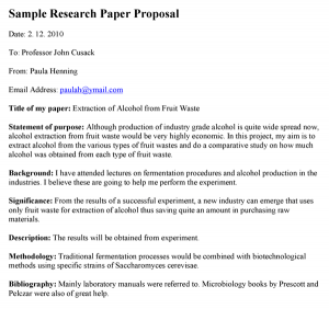 research proposal examples sample research paper proposal