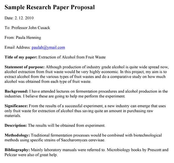 research thesis proposal