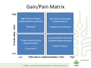 research report example gain pain matrix cgiar dkm workshop