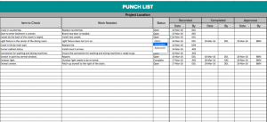 residential construction schedule template excel punchlist blog x