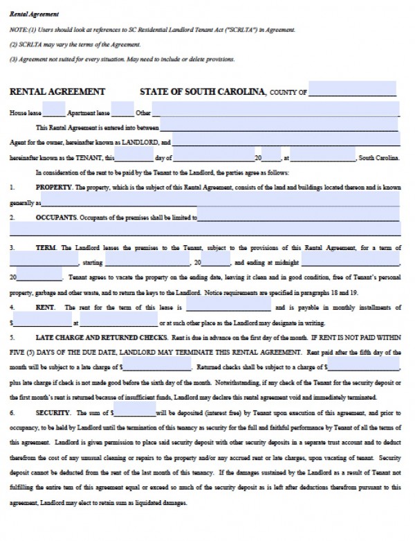 residential lease agreement pdf