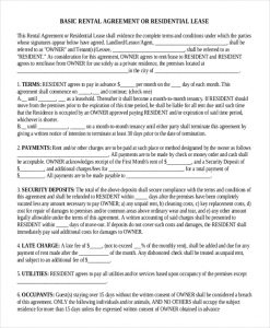 residential rental agreement basic residential rental agreement pdf free download