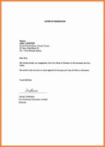 resign letter template example resignation letter month notice month notice resignation letter sample