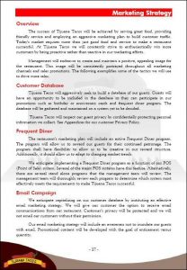 restaurant business plan sample sample restaurant business plan template