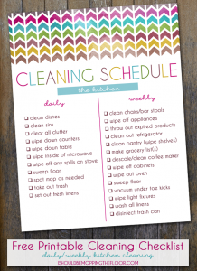 restaurant cleaning checklist kitchen cleaning schedule