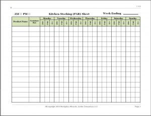 restaurant inventory sheet kitchen stocking pic large