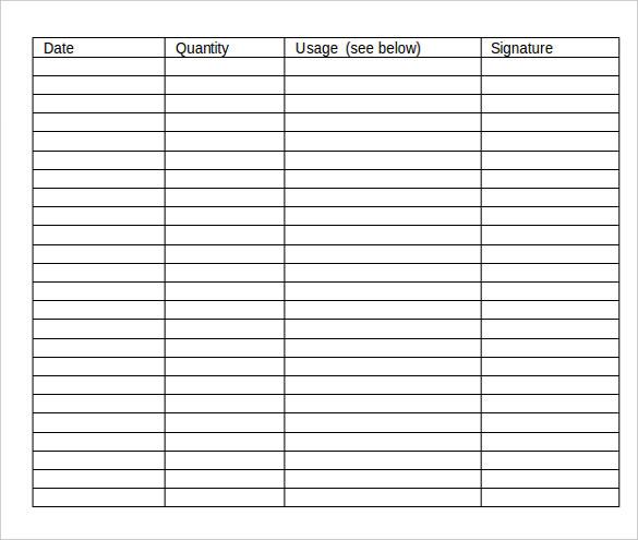 Restaurant Inventory Sheets Template Business