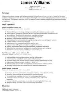 restaurant manager resume best restaurant manager resume sample 601x779