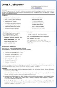 restaurant manager resume restaurant manager resume sample free