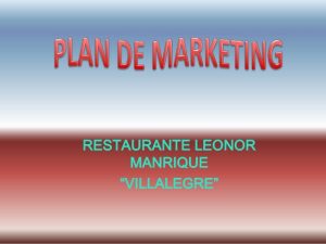 restaurant marketing plan plan de marketing restaurante leonor tarea gobal mtu