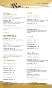 restaurant menu templates menu design template