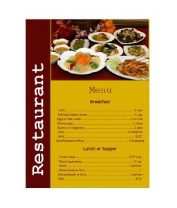 restaurant menu templates menu templates