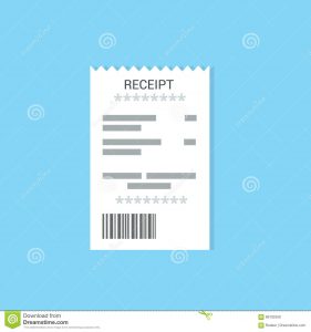 restaurant receipt template receipt icon flat style isolated colored background invoice sign bill atm template restaurant paper financial check