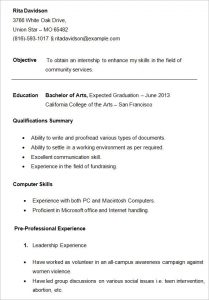 resume examples for college students college student resume template