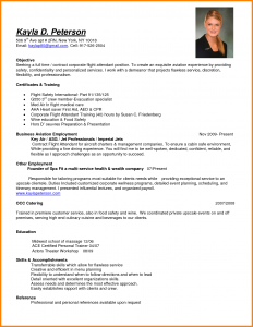 resume for flight attendant flight attendant resume certificates and training for resume objective for flight attendant with education and skills for business aviation employment