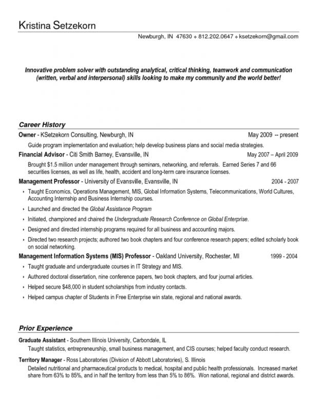 resume for high school senior