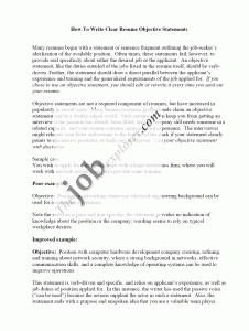 resume objective sample resume objective samples 5