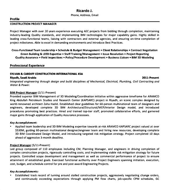 resume samples pdf