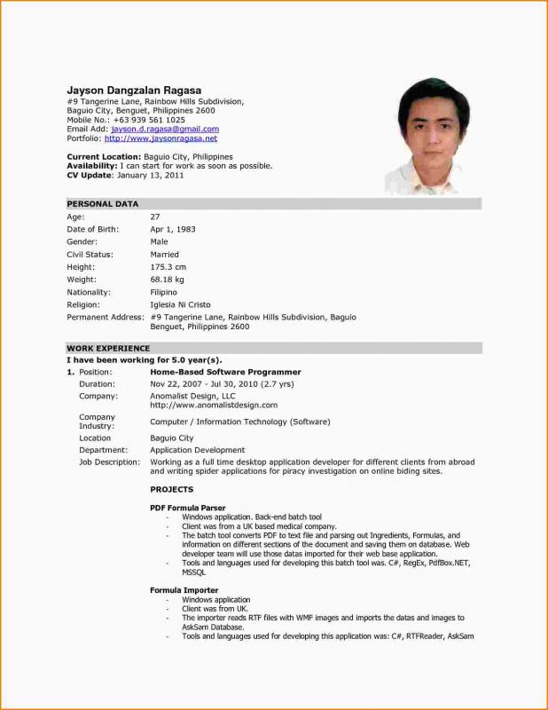 resume template college student