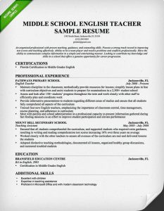 resume templates for teachers english teacher resume sample