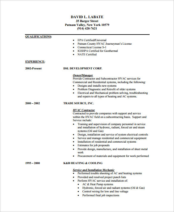 resume templates pdf