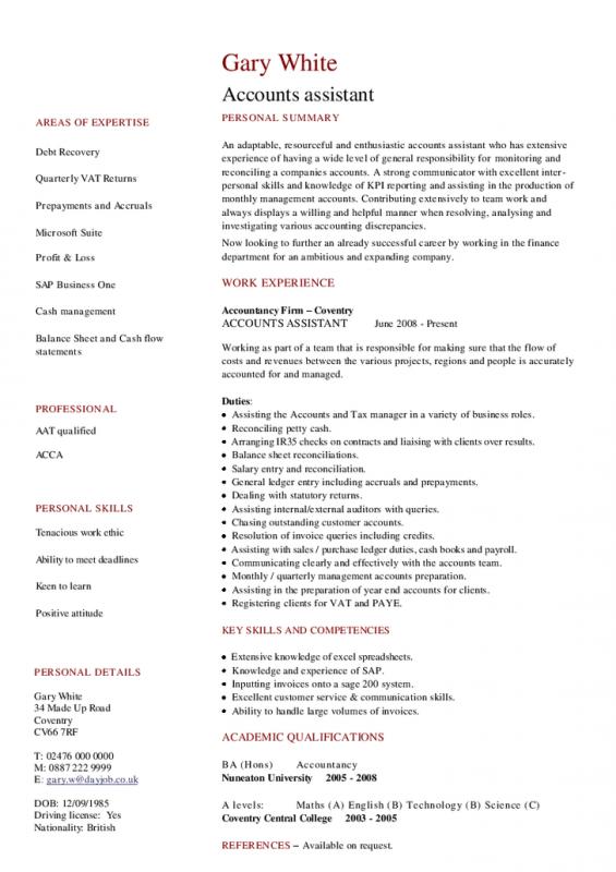 resumes for waitresses