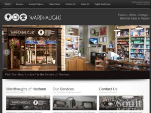 retail web site wardhaughs hexham website screenshot