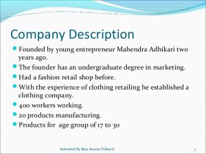 retailing business plan business plan for the witty clothing company