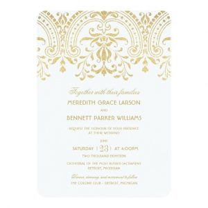 retirement invitation templates wedding invitations gold vintage glamour invitation card