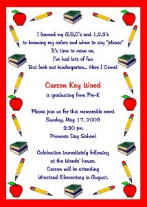 retirement invites template graduation kindergarten graduation invitation template sample with red border x