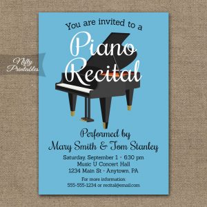 retirement party invitation templates piano recital