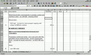 roof estimate template bill of quantities