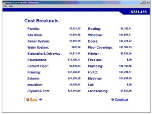 roof estimate template home construction estimator