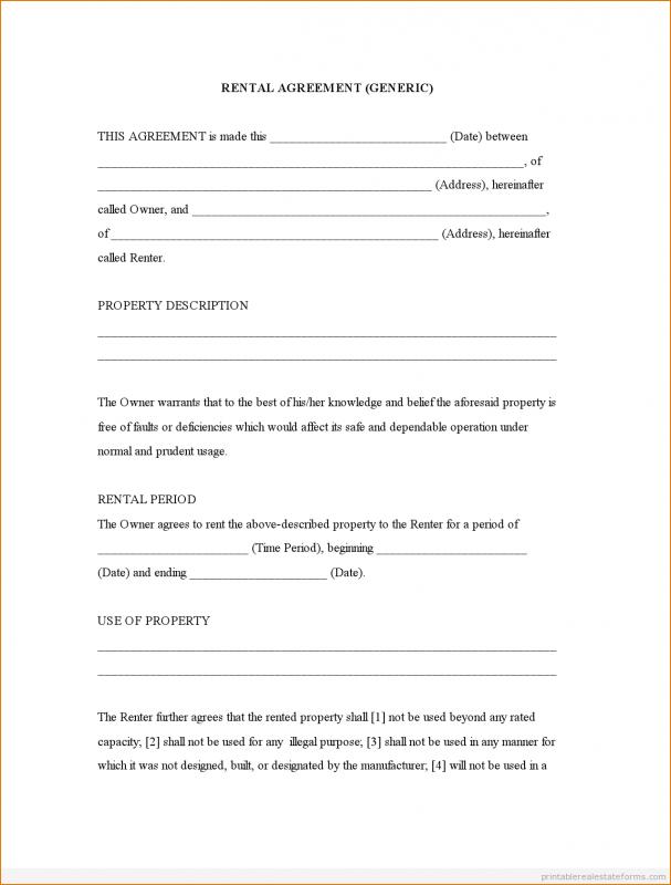 room leasing agreement