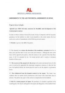 roommate agreement form amendments to the law for rental agreements in spain