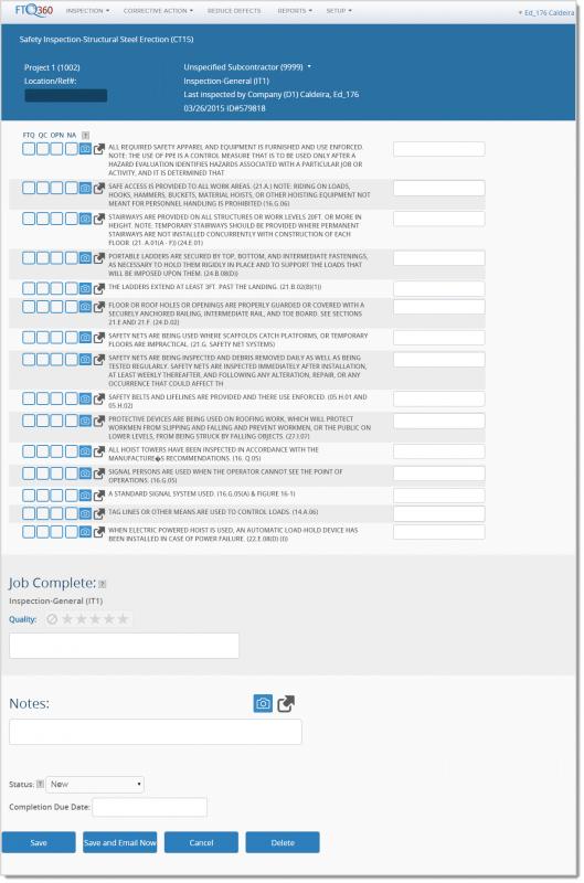 safety audit checklist