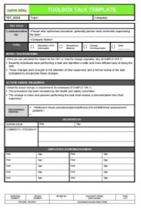 safety meeting sign in sheet s p i w