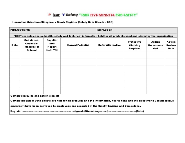 safety meeting sign in sheet