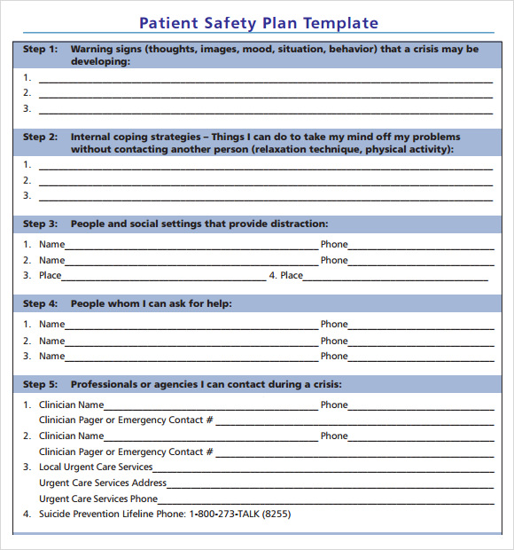 Corporate Safety Plan Template