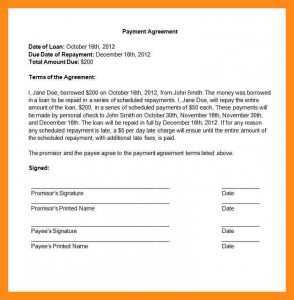 sale contract template payment agreement contract payment agreement contract template image