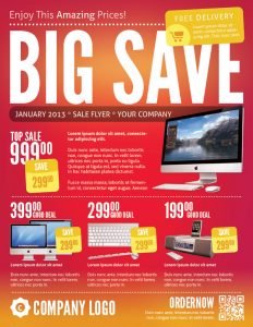 sale flyer template big save