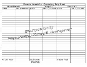 sales order forms wwcfundraisingtallysheet