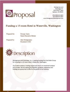 sales proposal template commercial real estate investment funding proposal