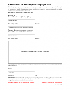 sales proposal templates direct deposit form template