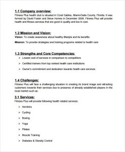 salon business plan spa health club business plan