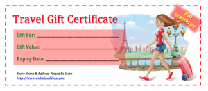 salon gift certificate template travel gift certificate template