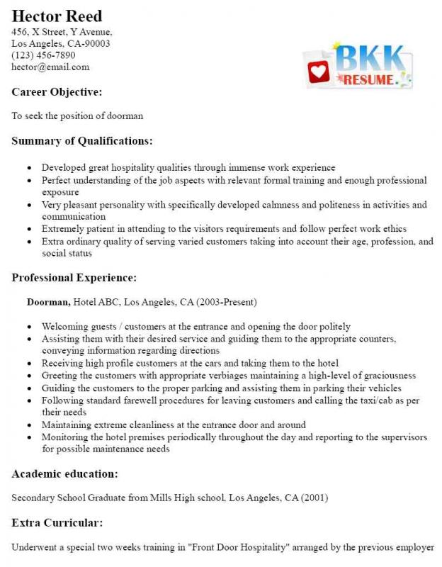 sample acting resume