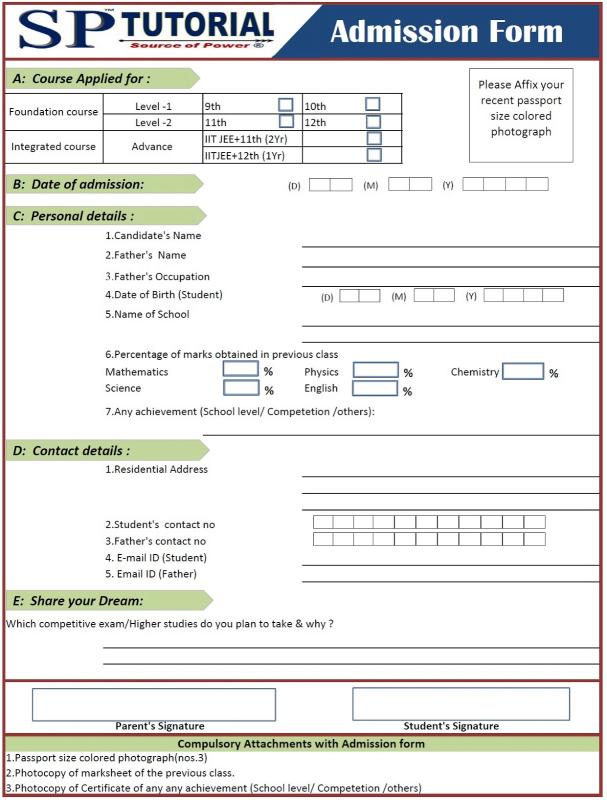 sample application for employment