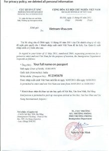 sample application for employment vietnamvisa approval letter copy